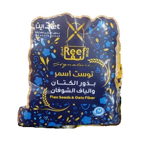 توست بذور الكتان والياف الشوفان